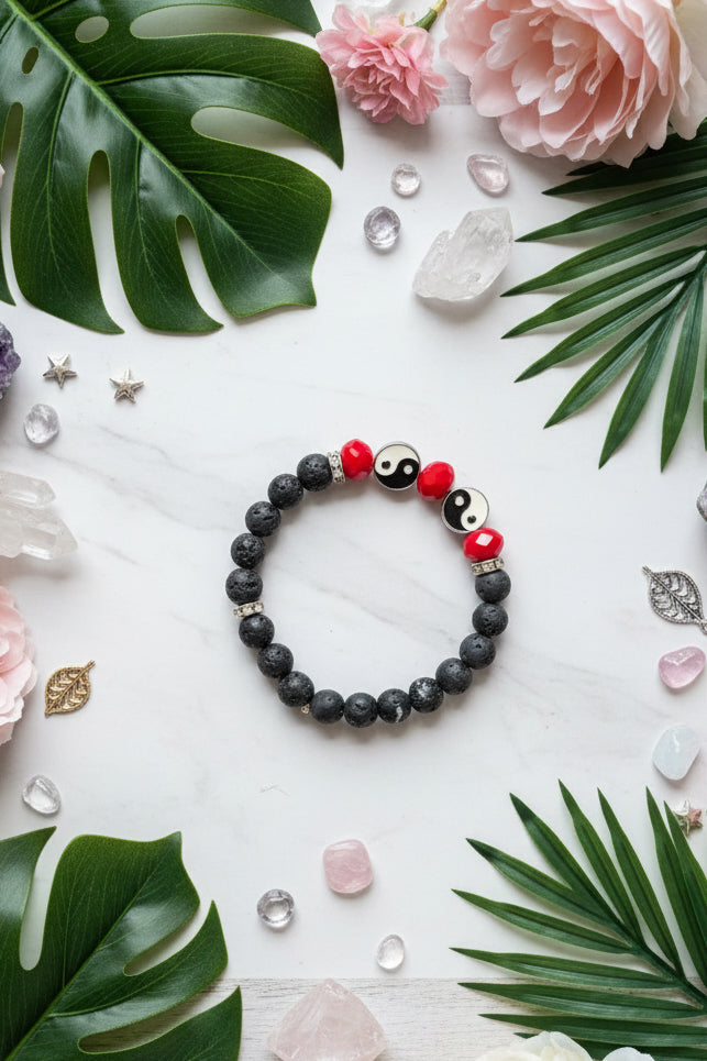 ￼Ying&Yang lavarock energy bracelet ✨❤️