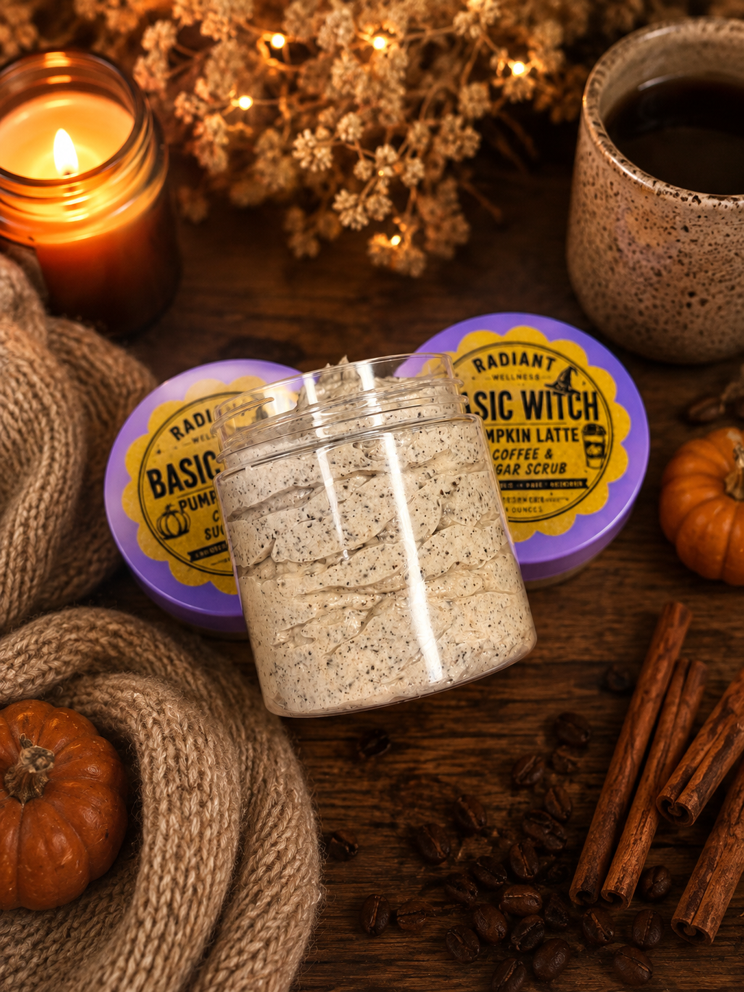 🍂 Basic Witch Pumpkin Latte Coffee & Sugar Scrub ☕🎃