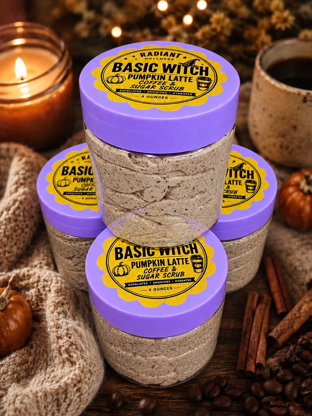 🍂 Basic Witch Pumpkin Latte Coffee & Sugar Scrub ☕🎃
