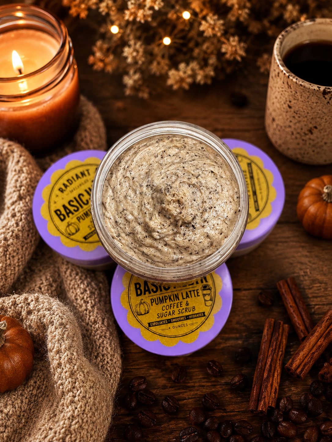 🍂 Basic Witch Pumpkin Latte Coffee & Sugar Scrub ☕🎃