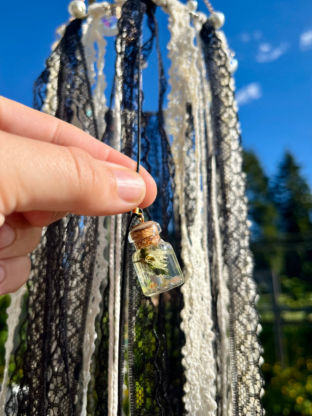 Veil Of Fortune Protection/Manifesting Sun Catcher w/tree of life Amethyst